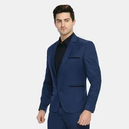 trulyfeb Men Solid Single Breasted Formal, Festive Blazer image 5