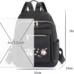 daq Small 10 L Backpack Fancy Leather Stylish Premium Backpack For Women & Girls School/Casual Bag image 4