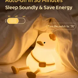 unzag Smart USB Silicone Night-Light with Sensor and Touch Control Warm LED Bedside Night Lamp image 5