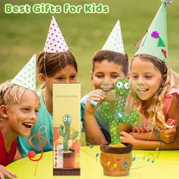 haulsale Dancing Talking Cactus Plush Toy, Wriggle, Singing, Repeats What You Say-718-picture-24