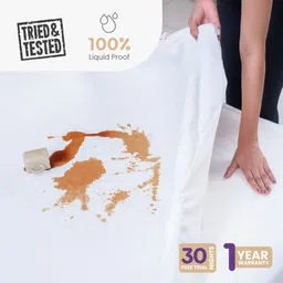 my armor Single Size Fitted Terry Cotton Breathable, Stretchable, Waterproof Mattress Cover image 2