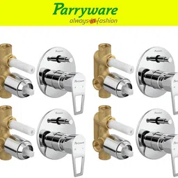 parryware Espirion concealed Diverter Body with Concealed Upper Part set of 4 pic 270 Faucet Set-picture-30