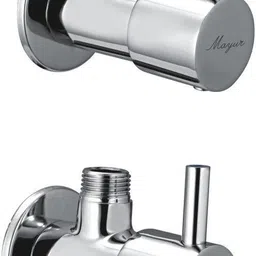 mayur ocich ANGLE COCK (SUPER HEAVY DUTY) HIGH FLOW W. WALL FLANGE (SET OF 2) [JAQUAR ANGLE COCK FLORENTINE MODEL] Angle Cock Faucet image 1