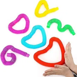 hujai Pop Tubes (Pack OF 12) For Children Sensory Fidget Sensory Toys for Kids image 3