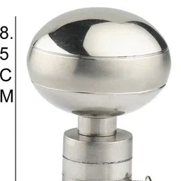 welson Silver Rod Rail Bracket, Curtain Knobs, Curtain Hooks, Curtain Rods Metal image 3