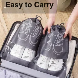 vaidraj 06GREY SHOE BAG Polyester GREY Flat Shoe Cover, Toes Shoe Cover (PACK OF 24) Polyester, Plastic GREY Boots Shoe Cover, Flat Shoe Cover, High Ankle Shoe Cover, Toes Shoe Cover image 3