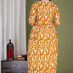 fashion4word Women Printed Pure Cotton Anarkali Kurta image 2