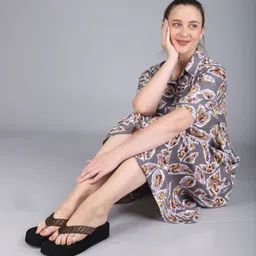 fablary Women Wedges Sandal image 4