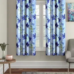 home sizzler 153 cm (5 ft) Window Polyester Semi Transparent Curtain (Pack Of 2)-picture-11