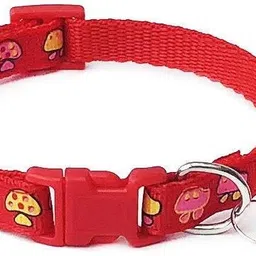 litvibes Cat & Puppy Collar With Bell,Kitten & Puppies,Cute Neckband With Mushroom Print Dog & Cat Break Away Collar image 3