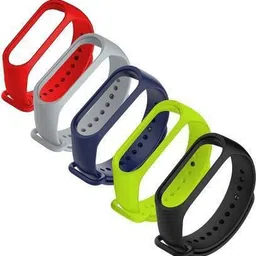 Asotai Combo pack 5 of Silicone Straps for models Xiaomi Band 4 and Mi Band 3, ( Black + Blue colors )(Device not included) Smart Band Strap (Mullti Color) Smart Band Strap-picture-17