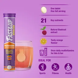 fast&up Vitalize Multivitamin For Men & Women-21 Vital Vitamins&Minerals For Daily Health image 4