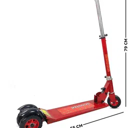 zyamalox Sturdy red 3-Wheel Kick Scooter for Kids with Adjustable Height image 2