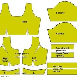 kashtbhanjan Unstitched Art Silk Blouse Material Embroidered image 5