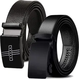 provogue Men Casual Black Synthetic Belt-picture-26