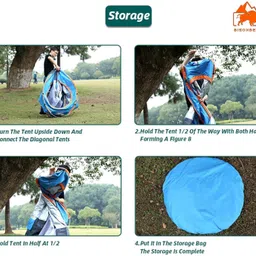 ezhimala Picnic Polyester Camping Waterproof House Tent - For UpTo 4 Person For Hiking/Travelling image 2