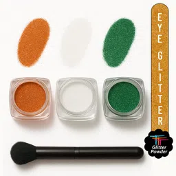 ttt Sparkling Eyeshadow Glitter Powder Orange, White, Green 5 g-picture-48