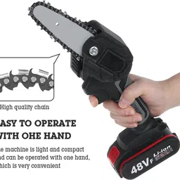 voltegic ES-10 Rechargeable Wood Cutter Saw Woodworking Cordless Chainsaw image 3