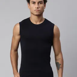 levi's Pack of 2 Side Branding, Tag Free Comfort & Smartskin Technology Style# 014 Gym Men Vest image 2