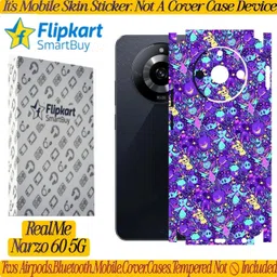 Flipkart SmartBuy realme narzo 60 5g mobile skin(back+side+camera)vinyl_lavender_pikach2i Mobile Skin-picture-11