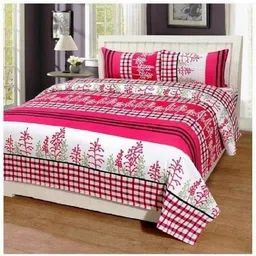 alcotex Cotton Double Flat 240 TC Abstract Bedsheet image 2