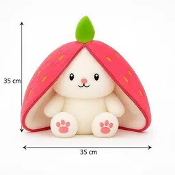 sre Chain Reversible Bunny Rabbit Soft Stuffed Toys for Girls Boys Baby - 30 cm image 3