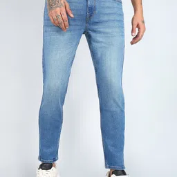 flying machine Men Relaxed Fit Mid Rise Blue Jeans-picture-11