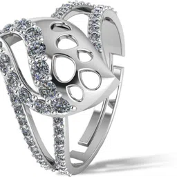 miss highness Pure 925 Silver Adjustable Ring – Stylish Modern Design with Zircon Detailing Sterling Silver Cubic Zirconia Sterling Silver Plated Ring-picture-23