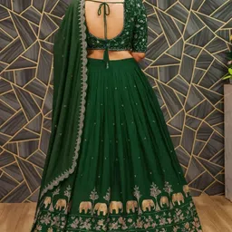 pedr trends Embroidered Semi Stitched Lehenga Choli image 2