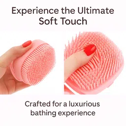 approxzero Silicone Body Scrubber Bathing Brush with Gel Dispenser for Deep Cleaning image 2