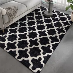 jaipur rugs Grey Geometrical Wool 5 ft X 8 ft Flat Weaves image 1