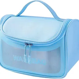 zeinwap Women Blue Cosmetic Bag image 1