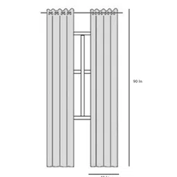 swayam Brown Faux Silk Solid 7.5 Ft Blackout Eyelet 2 Door Curtains image 3