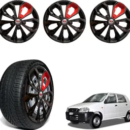 cubodeplato FuryBlk_redpatch_12In_Alto Wheel Cover For Maruti Alto-picture-10