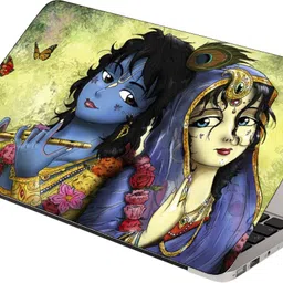Finest Printed on Imported Vinyl, Premium Quality, HD, UV Printed, Bubble Free, Scratchproof, Washable, Easy to Install Laptop Skin/Sticker/Vinyl/Cover for 13.1, 13.3, 14.1, 14.4, 15.1, 15.6 inches (Cute Radha Krishna) Vinyl Laptop Decal 15.6-picture-28
