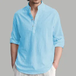 navkanj Men Solid Pure Cotton Straight Kurta-picture-15