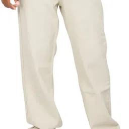 white leapard Men Relaxed Fit Mid Rise Beige Jeans-picture-27