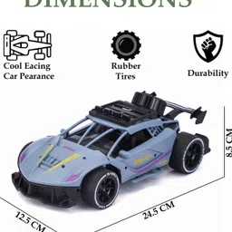p s galaxy Rechargeable High Speed Racing Remote Control Car for Kids 2.4 GHZ, 1:16 Scale image 2
