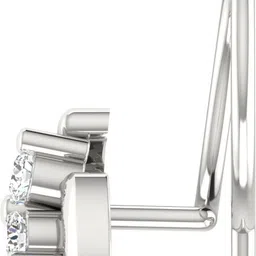 avsar Naina 18kt Diamond White Gold Nose Wire image 5