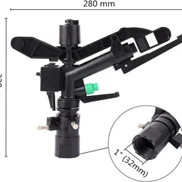 appster Rain Gun Sprinkler Nozzle Spray Garden Irrigation Farm Watering 1" Female Thread 100 L Hose-end Sprayer image 3