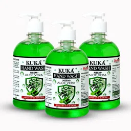 multani Neem & Aloevera Kuka Hand Wash (Pack of 3) | Germs Protection | SLS Free - Hand Wash image 1