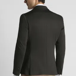 peter england Men Solid Single Breasted Formal Blazer image 2