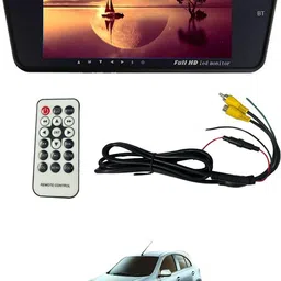 maties 7Inch Rearview Monitor Mirror with BT,Touch Button 172 Black LCD-picture-24