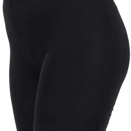 aj fashions Pack of 3 Solid Women Black Basic Shorts image 2