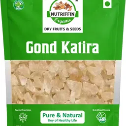 nutriffin Organic Gond Katira Pure (Edible ) | Tragacanth | Keep body cool | Dried Gum Seed-picture-10