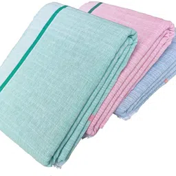 mk weaves Cotton 300 GSM Bath, Beach, Face, Hair, Hand Gamcha Set image 4