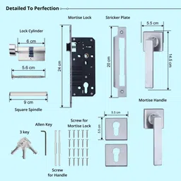 saze Stainless Steel Matte Handlesets image 5