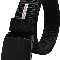 nukaichau Men Casual, Evening, Party Black Nylon Belt-picture-30