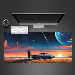 Kuavi Extended Anime Mouse Pad, 279 x 584 mm, Thick Rubber Base(D-14) Non Slip Base Mousepad image 3