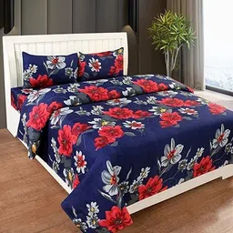 alcotex Cotton Double Flat 240 TC Abstract Bedsheet image 3